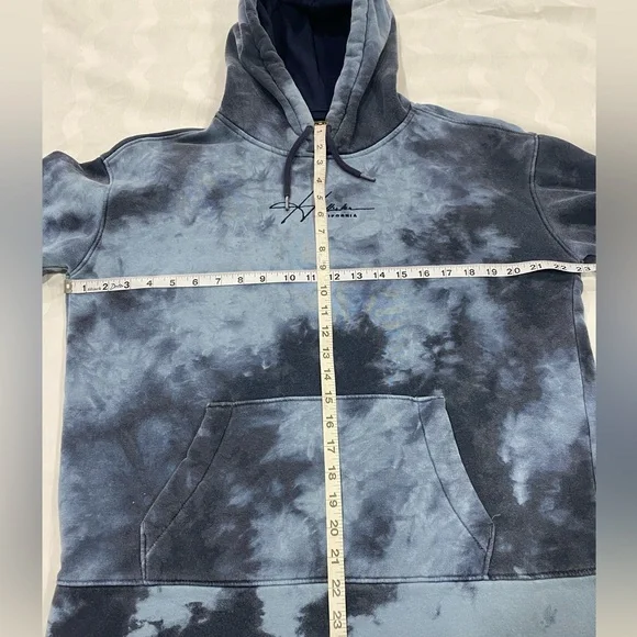 Hollister Men’s light and dark blueTie-Dye Hoodie Size S - Picture 4 of 7